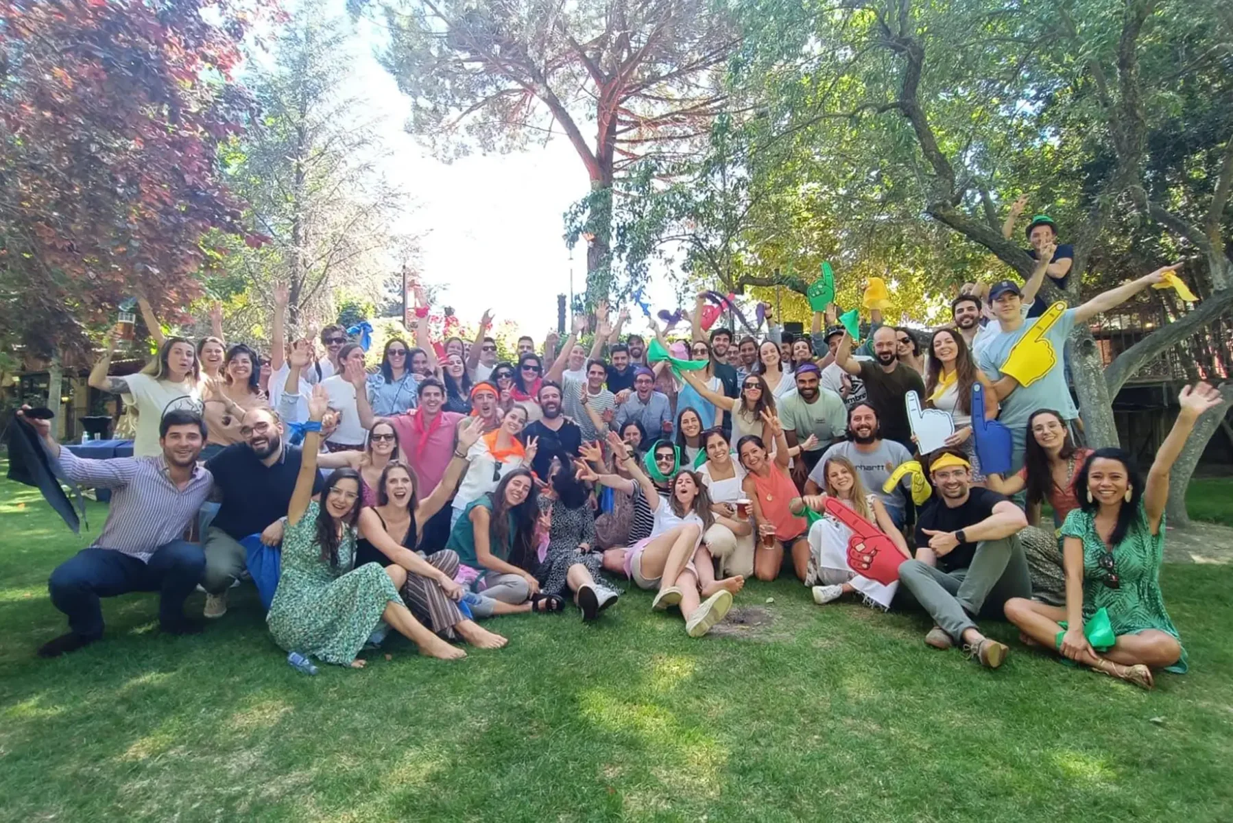 Experiencia de equipo al aire libre